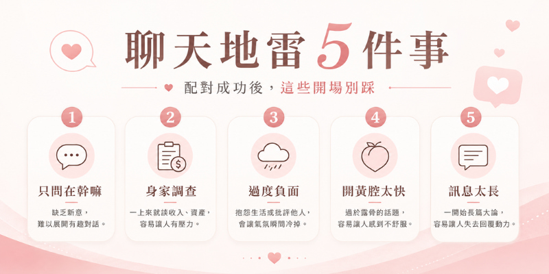 交友軟體聊天地雷5件事