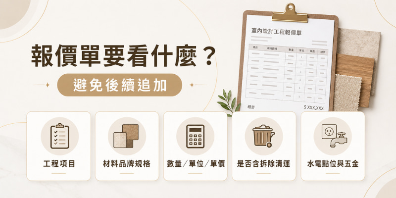 室內設計公司報價單