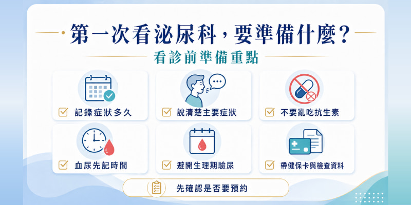 看泌尿科前準備
