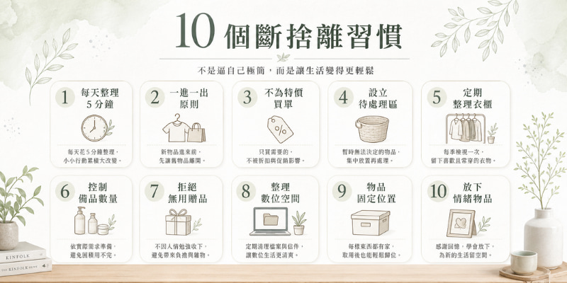 10個斷捨離習慣