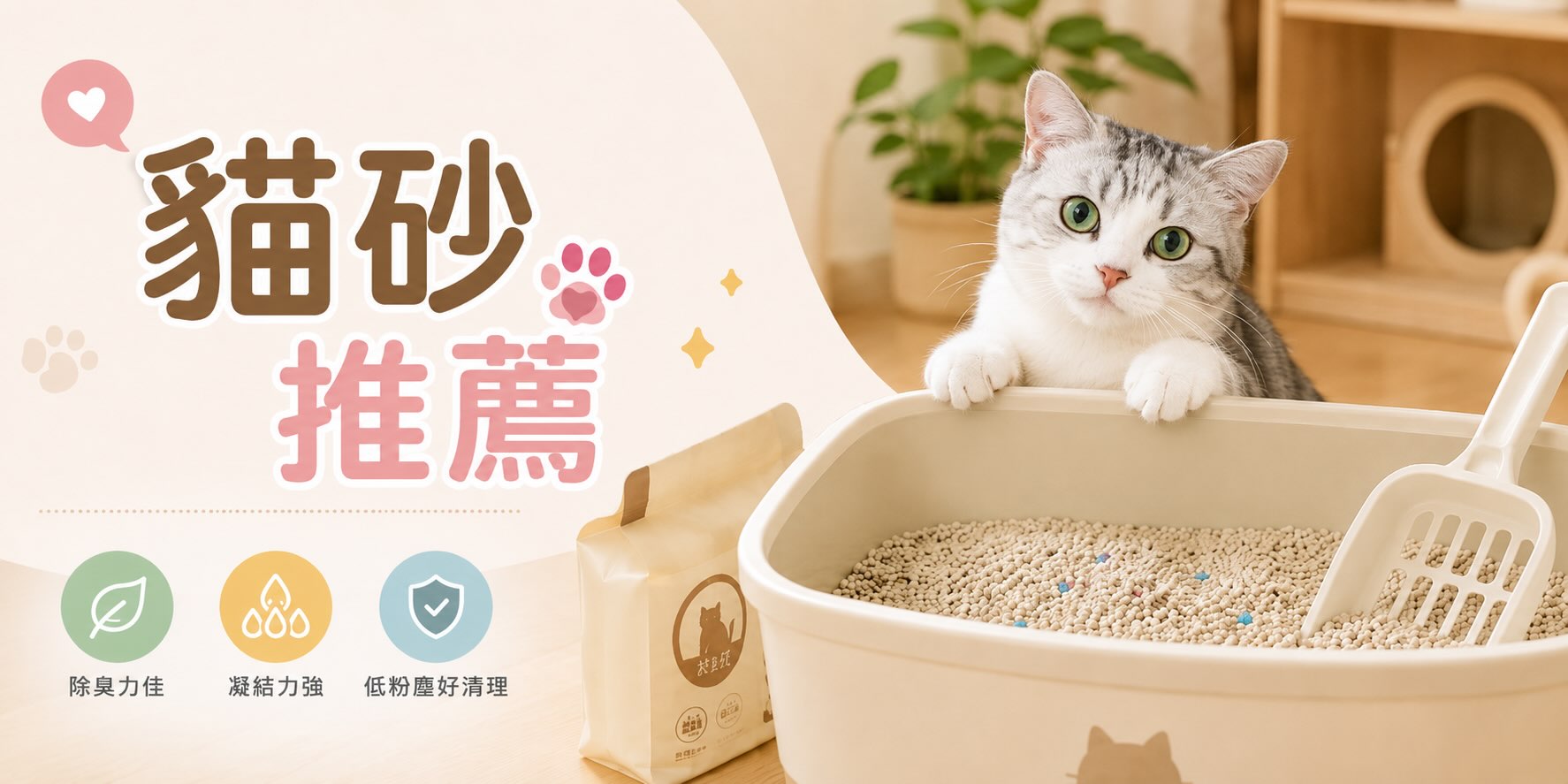 2026貓砂推薦：10款PTT、Dcard討論度高的貓砂整理，礦砂、豆腐砂、花生砂怎麼選