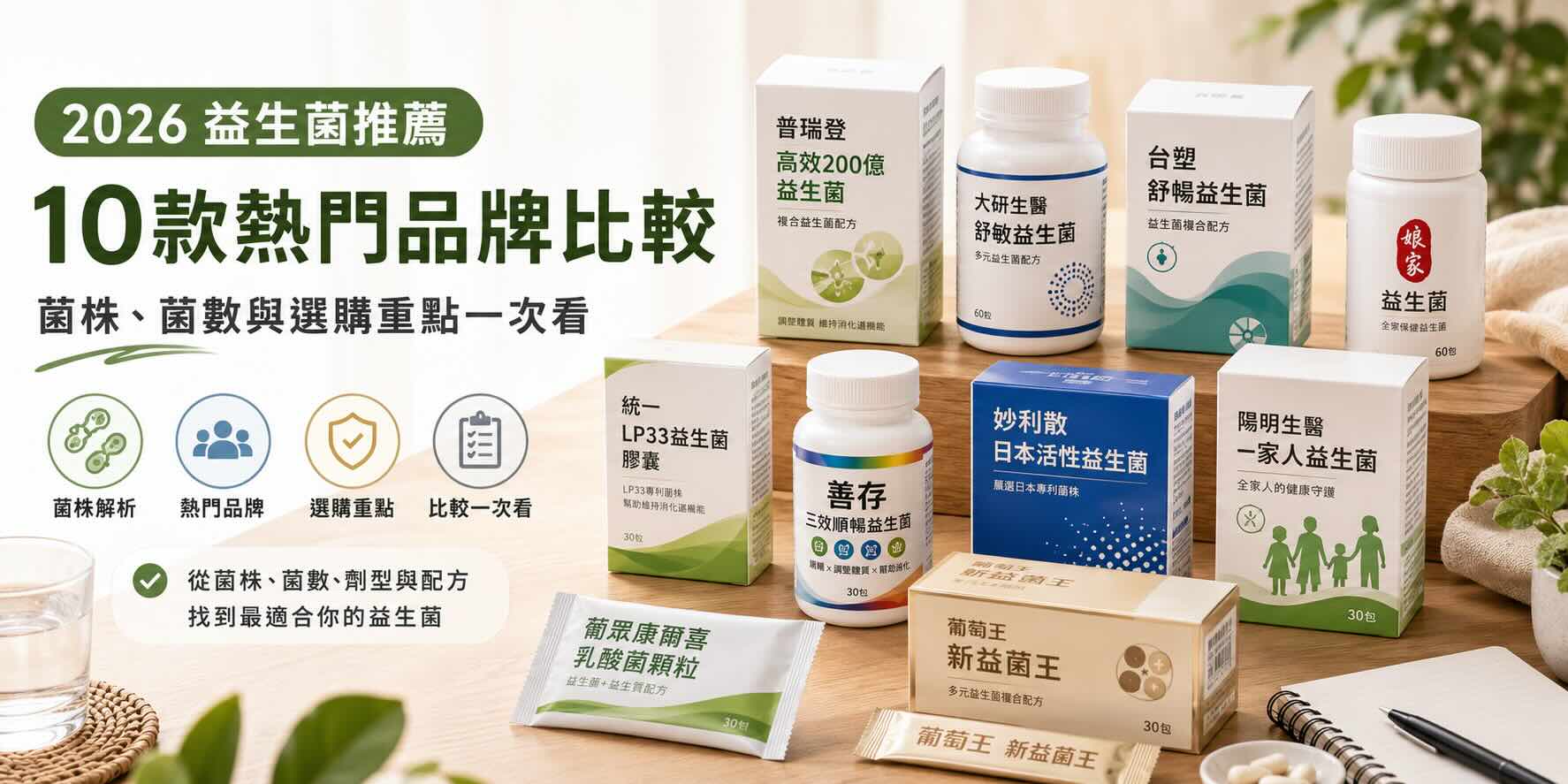 2026 Probiotic Recommendations | Comparison of 10 Popular Brands: Strains, Bacterial Count, and Key Selection Points All in One Go